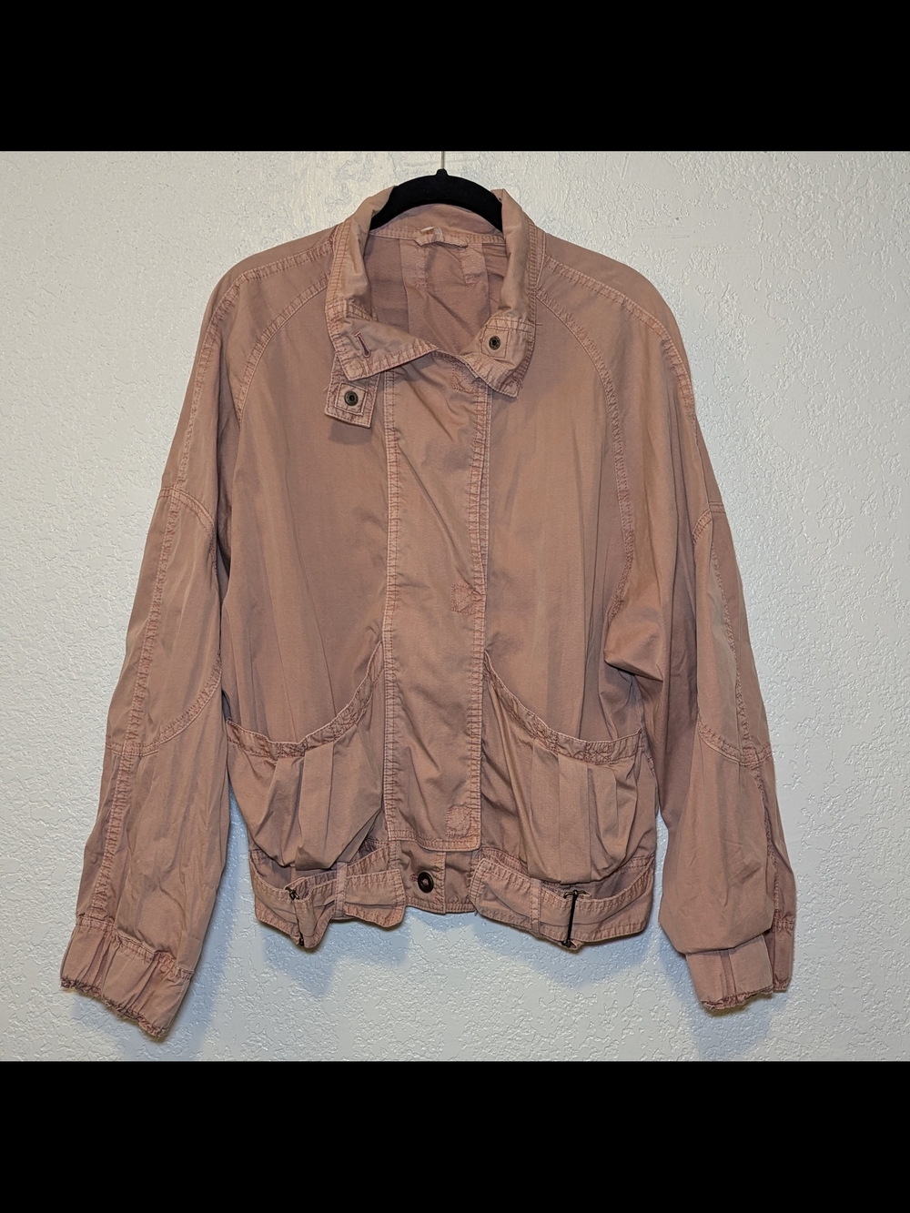Free People Dusty Pink Utility Jacket